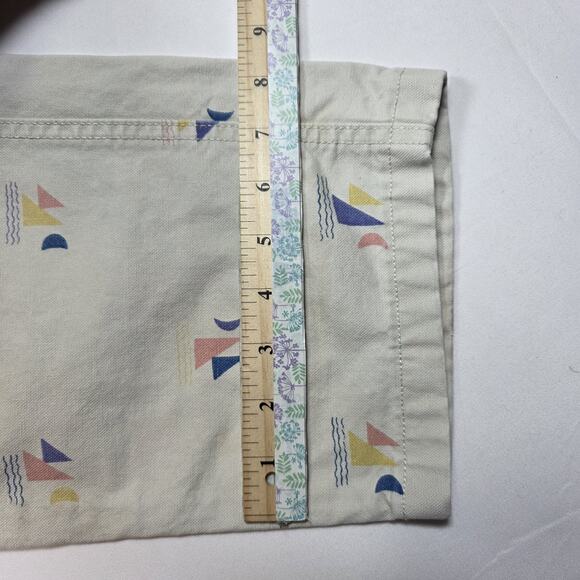 Wallace & Barnes Carpenter Canvas Double Knee AOP Sailboat Cream Tan Y2K 36x30 - Picture 10 of 10